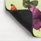 ヴィンテージバタフライパピロンオールドイラストレーションアート マウスパッド (コーナー)