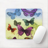 ヴィンテージバタフライパピロンオールドイラストレーションアート マウスパッド (マウス)