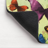 ヴィンテージバタフライパピロンオールドイラストレーションアート マウスパッド (コーナー)