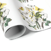 ヴィンテージバタフライパピロンオールドイラストレーション ラッピングペーパー (ロールコーナー)