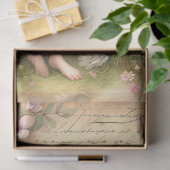 ヴィンテージバタフライフェアリーフローラエフェメラデクページ 薄葉紙 (ギフト)