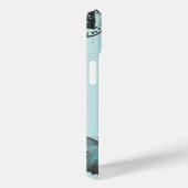 ヴィンテージバタフライブルーパリエフィールタワー Case-Mate iPhoneケース (裏面 / 右)