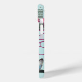 ヴィンテージバタフライブルーパリエフィールタワー Case-Mate iPhoneケース (裏面 / 左)