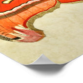 ヴィンテージバタフライプリント381 ポスター (角)