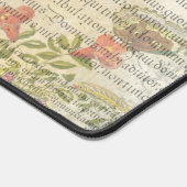 ヴィンテージバタフライボタニカルエフェメラデクページ デスクマット (コーナー)