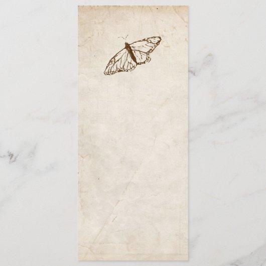 ヴィンテージバタフライメニュー メニュー (裏面)