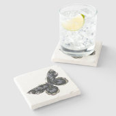 ヴィンテージバタフライ広場 ストーンコースター (横)