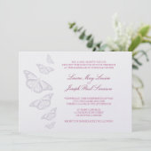 'ヴィンテージ'バタフライ結婚式招待状 招待状 (スタンド正面)