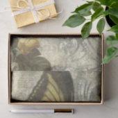 ヴィンテージバタフライ&バラシャビーシックデコップページ 薄葉紙 (ギフト)