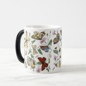 ヴィンテージバタフライ&モスジャイアントコーヒーマグ モーフィングマグカップ (正面左)