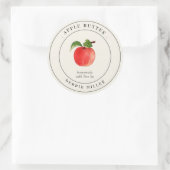 ヴィンテージバターゼリー缶詰ラベル ラウンドシール (バッグ)