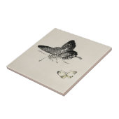 ヴィンテージバターフライズこの梅嶺水彩プリント タイル (側面)