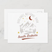 ヴィンテージバダンズナショナルパークサウスダコタ ポストカード (正面/裏面)