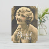 ヴィンテージバチェロレッテギャツビーブライダルシャワー 招待状 (スタンド正面)