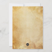 ヴィンテージバチェロレッテハロウィーン招待状 招待状 (裏面)