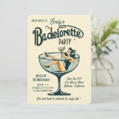 ヴィンテージバチェロレッテヴィンテージバッハパーティの招待状 招待状 (スタンド正面)