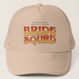 ヴィンテージバチェロレッテ花嫁スクワッドブリーズメイド キャップ