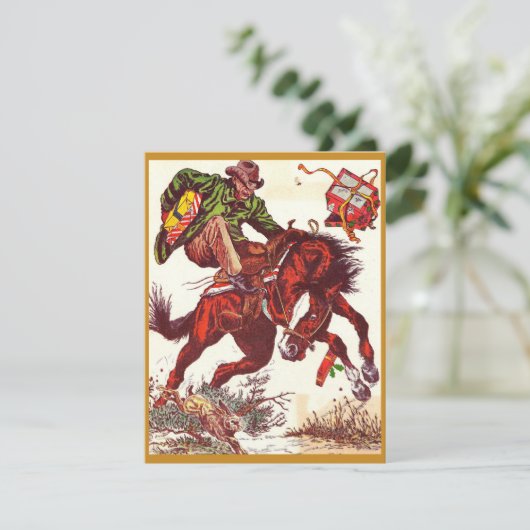 ヴィンテージバッキングブロンコクリスマスカウボーイ シーズンカード (スタンド正面)