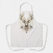 ヴィンテージバックとホリーとベリーのクリスマス エプロン (正面)