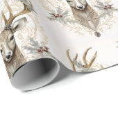 ヴィンテージバックとホリーとベリーのクリスマス ラッピングペーパー (ロールコーナー)