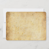 ヴィンテージバックグラウンドの旋回結婚式招待状 招待状 (裏面)