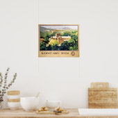 ヴィンテージバックファストアビー修道院ブリティッシュ鉄道 ポスター (キッチン)