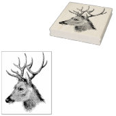 ヴィンテージバックヘッド向離れきラバーアートスタンプ ラバースタンプ (押印)