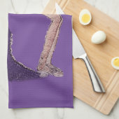 ヴィンテージバックベンドヨガポーズサンダー_コーブ キッチンタオル (四つ折り)