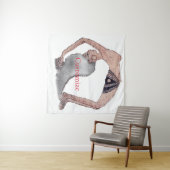 ヴィンテージバックベンドヨガポーズサンダー_コーブ タペストリー (インサイチュ(横))