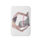 ヴィンテージバックベンドヨガポーズサンダー_コーブ バスマット (正面縦)