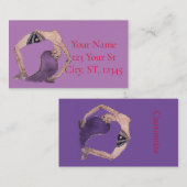 ヴィンテージバックベンドヨガポーズサンダー_コーブ 名刺 (正面/裏面)