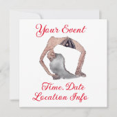 ヴィンテージバックベンドヨガポーズサンダー_コーブ 招待状 (正面)