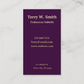 ヴィンテージバック解剖学ビジネスカード 名刺 (裏面)