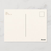 ヴィンテージバッシーネ・パンパス写真誕生のお知らせ ポストカード (裏面)