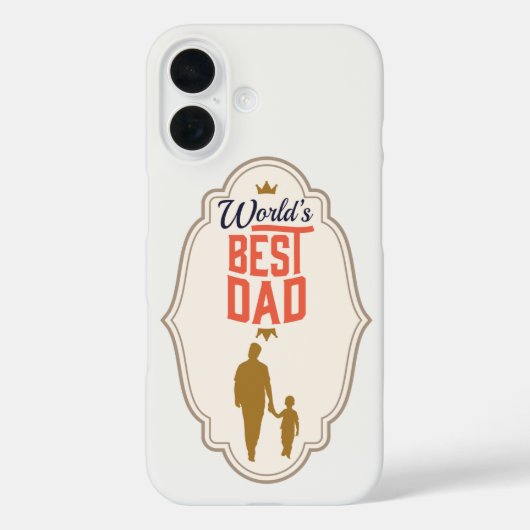 ヴィンテージバッジ	父親への愛を表現した携帯ケース | 父の日 Case-Mate iPhoneケース (裏面)