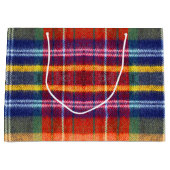 ヴィンテージバッファロープレイド ラージペーパーバッグ (正面)