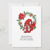 ヴィンテージバッファローレッドトラック&格言クリスマスパーティー 招待状 (裏面)