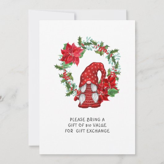 ヴィンテージバッファローレッドトラック&格言クリスマスパーティー 招待状 (裏面)