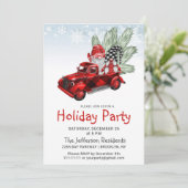 ヴィンテージバッファローレッドトラック&格言ホリデーパーティー 招待状 (スタンド正面)