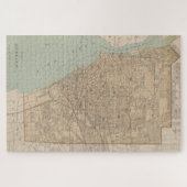 ヴィンテージバッファローNYの地図(1895) ジグソーパズル (横)