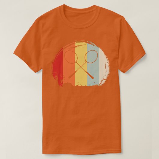 ヴィンテージバドミントン2 Tシャツ (デザイン正面)