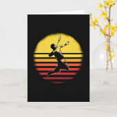 ヴィンテージバドミントン カード (黄色い花)