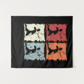 ヴィンテージバドミントン タペストリー (正面(横))