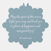 ヴィンテージバナゴンホリディトリップオーナメント オーナメントカード (裏面)