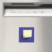 ヴィンテージバナーとろうそく付き本テンプレート マグネット (インサイチュ (食洗機))