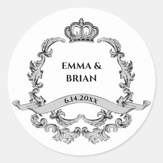 ヴィンテージバナークラウンクレスト ラウンドシール (正面)