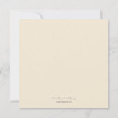 ヴィンテージバナーバプティスマス/《キリスト教》洗礼式や命名式招待状 招待状 (裏面)