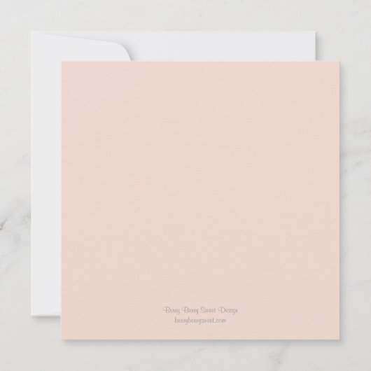 ヴィンテージバナーバプティスマス/《キリスト教》洗礼式や命名式招待状 招待状 (裏面)