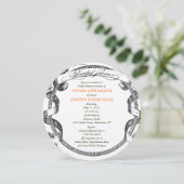 ヴィンテージバナーフローリッシュスクリプトブライダルシャワー 招待状 (スタンド正面)