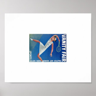 ヴィンテージバニティフェアテニスアド ポスター